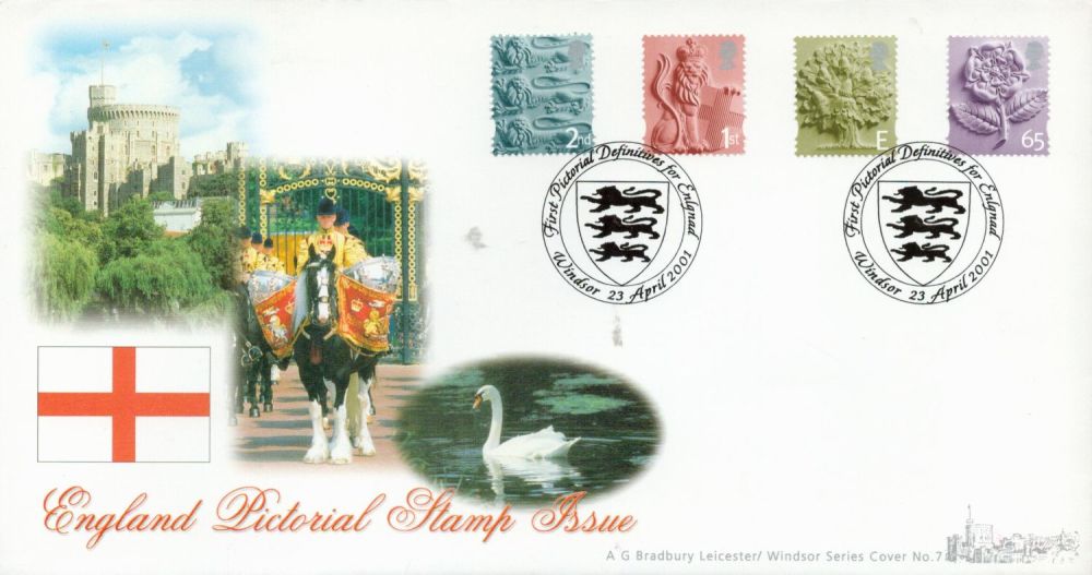 Lot 624: 2001 A G Bradbury official FDC Windsor Series...