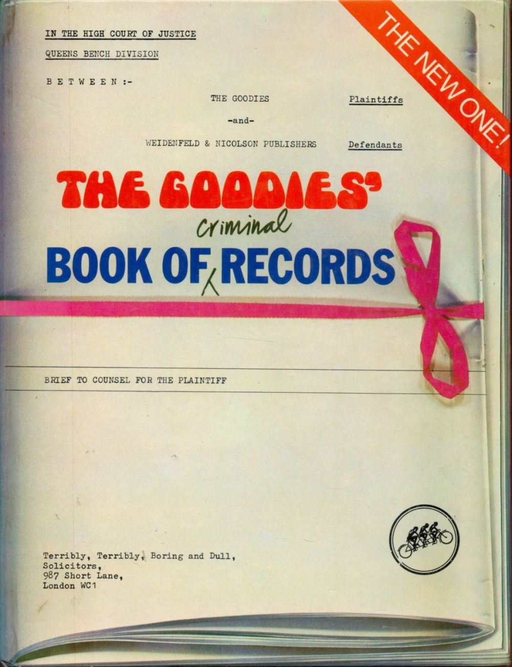 Lot 127: THE GOODIES signed by all 3 Bill Oddie,...