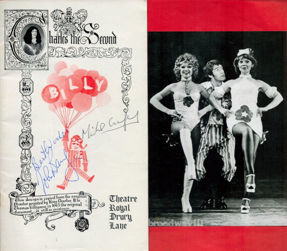 Lot 129: MICHAEL CRAWFORD and JOHN BARRY (1933-2011) signed vintage...