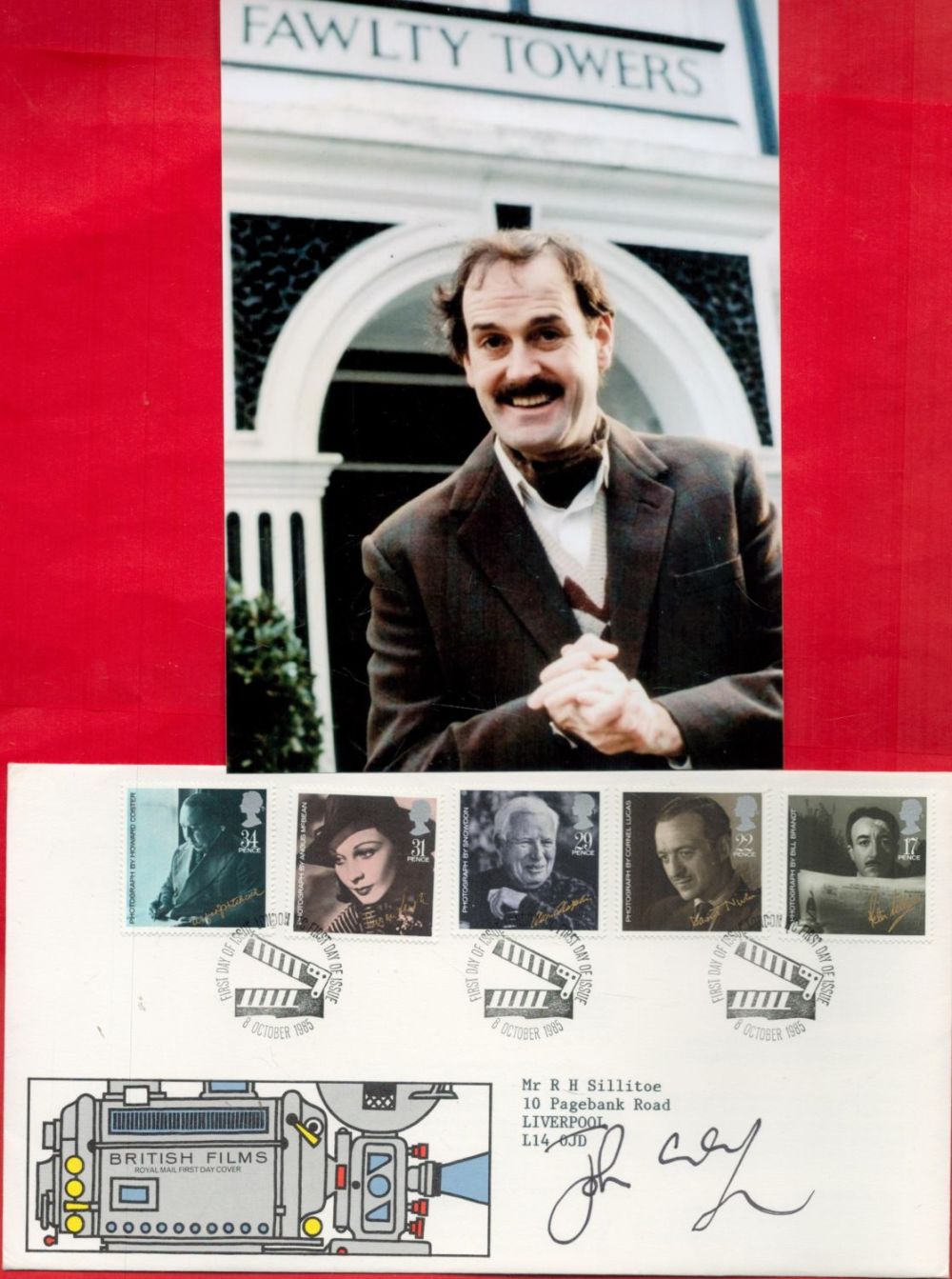 Lot 130: JOHN CLEESE Actor signed First Day Cover with...