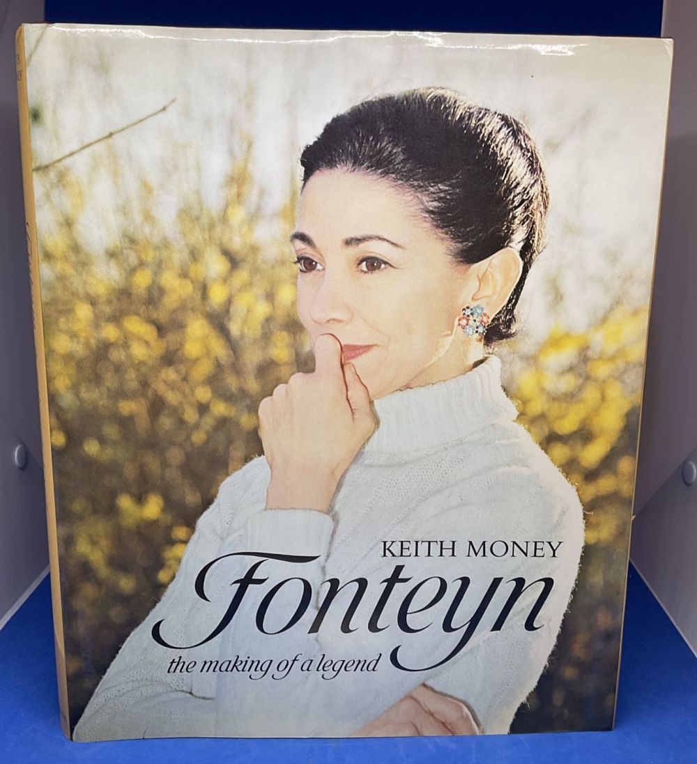 Lot 166: Margot Fonteyn signed hardback book titled Fonteyn The...