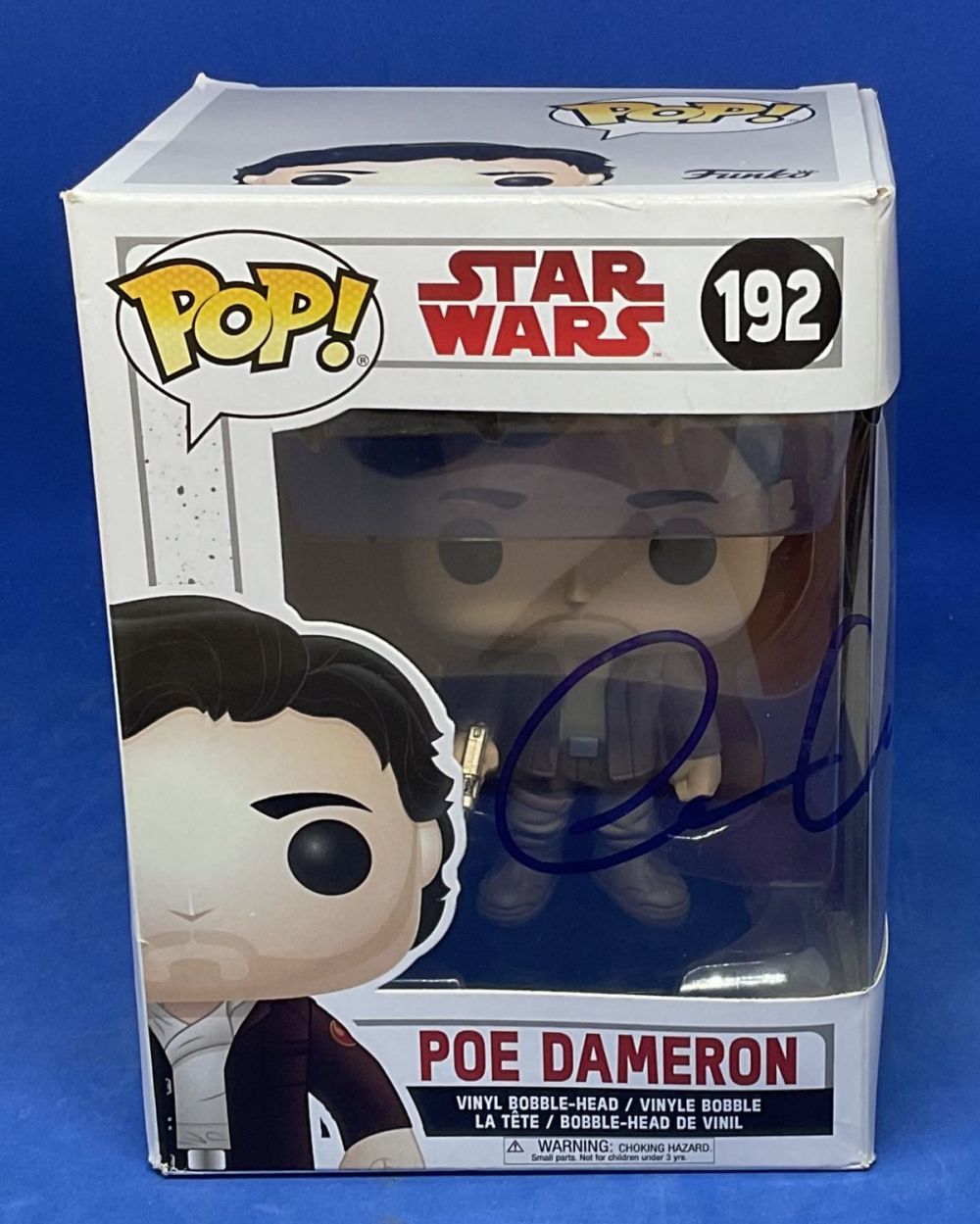 Lot 167: Oscar Isaac signed Poe Dameron Star Wars Vinyl...