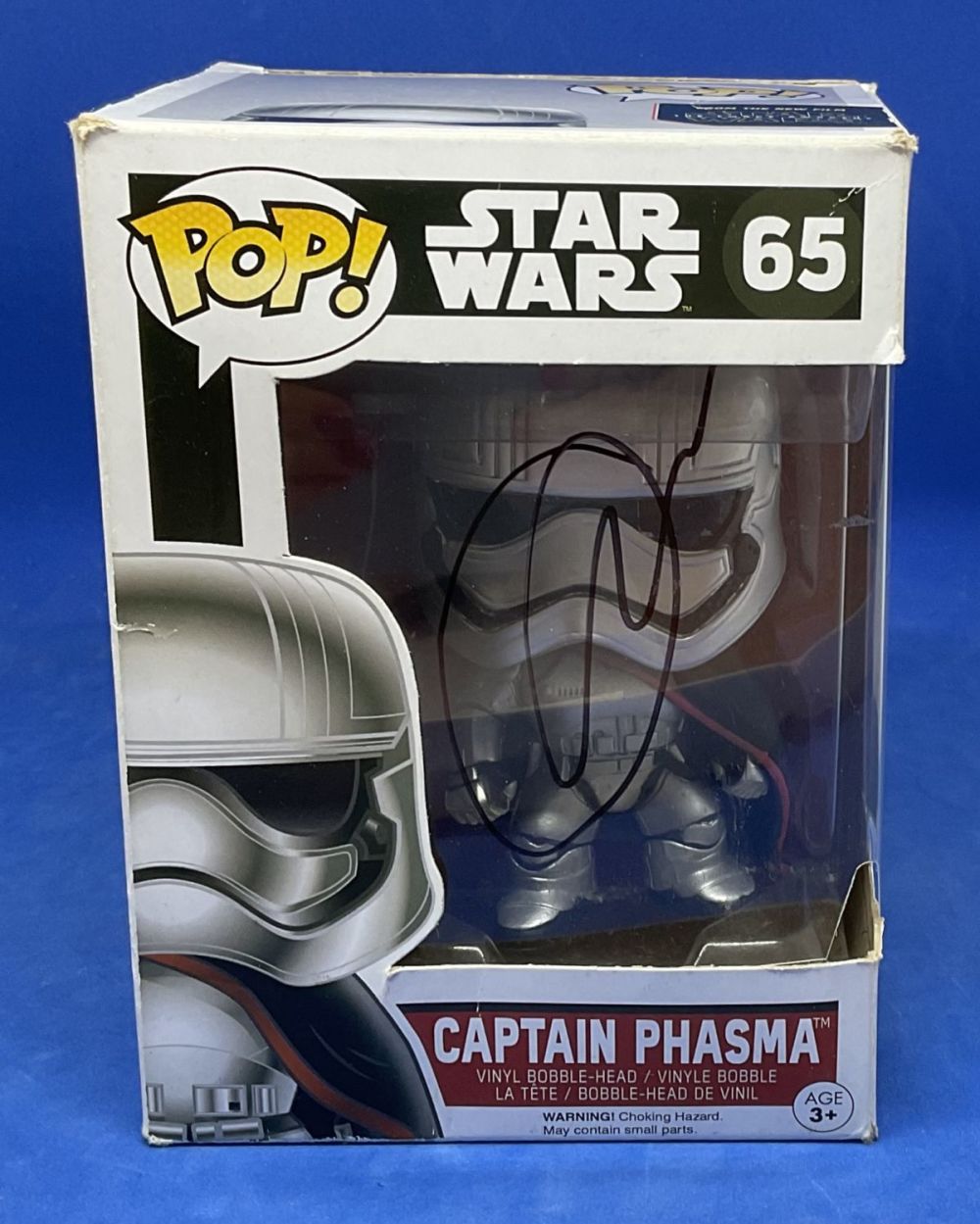 Lot 169: Gwendoline Christie signed Captain Phasma Star Wars Vinyl...