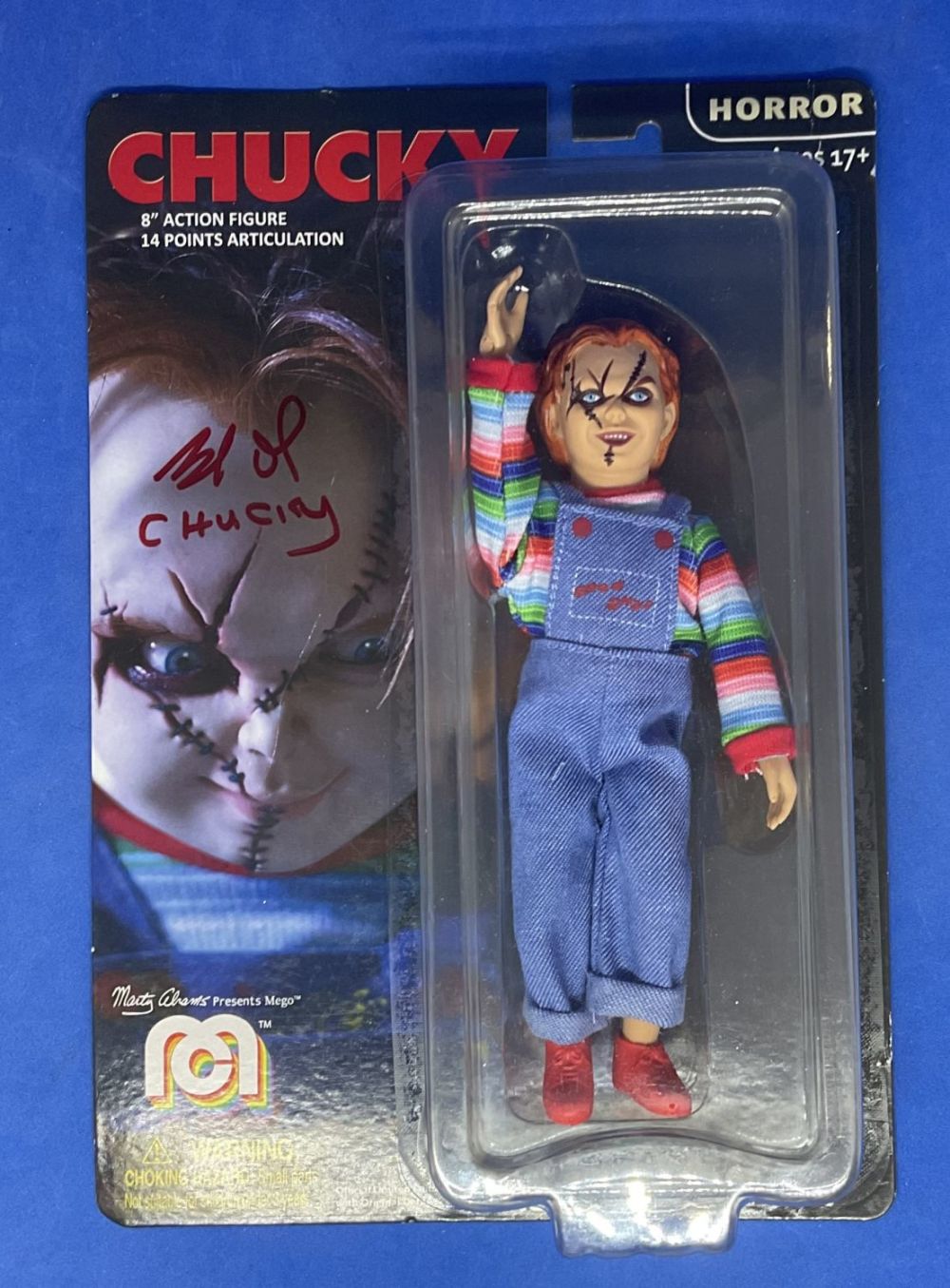 Lot 172: Brad Dourif signed Chucky 8 Action Figure signature...