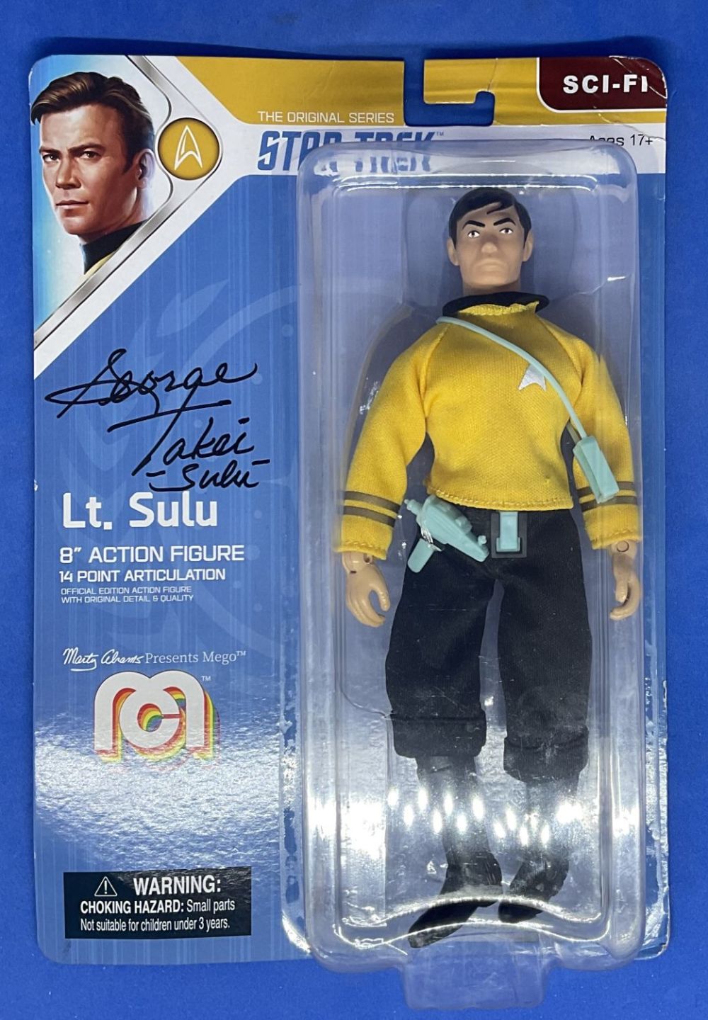 Lot 173: George Takei signed Star Trek Lt Sulu 8...