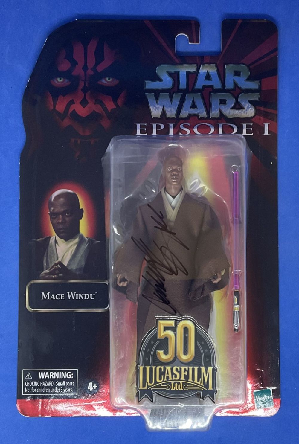 Lot 174: Samuel L Jackson signed Mace Wandu Star Wars...