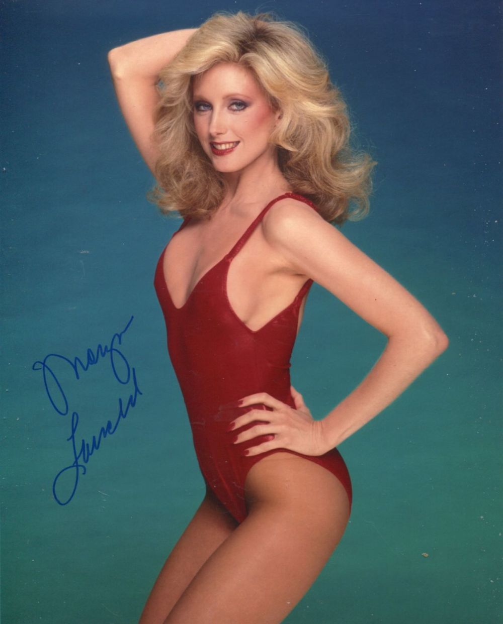 Lot 195: Morgan Fairchild, American soap actress and model signed...