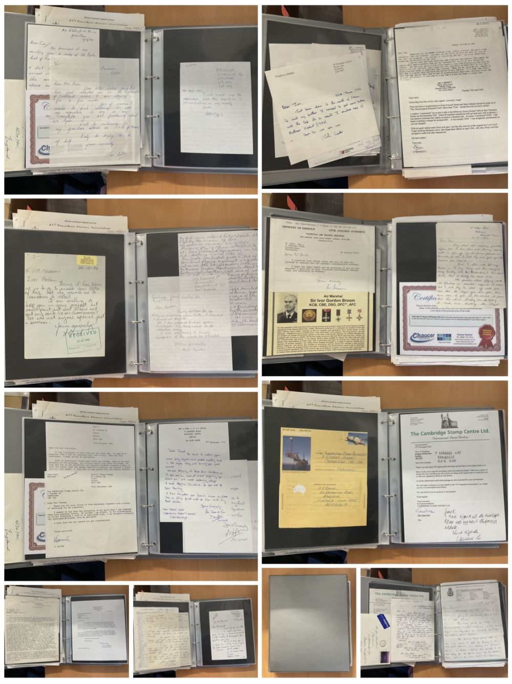 Lot 232: WWII RAF Collection A4 folder filled with ALS...