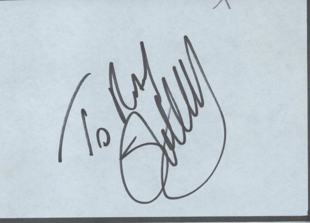 Lot 138: Stephen Hendry signed 6x4 white card with Wikipedia...