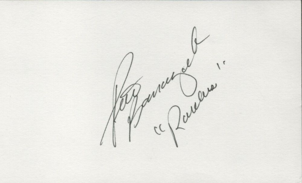 Lot 153: Pete Banaszak signed 5x3 white card. Banaszak (born...