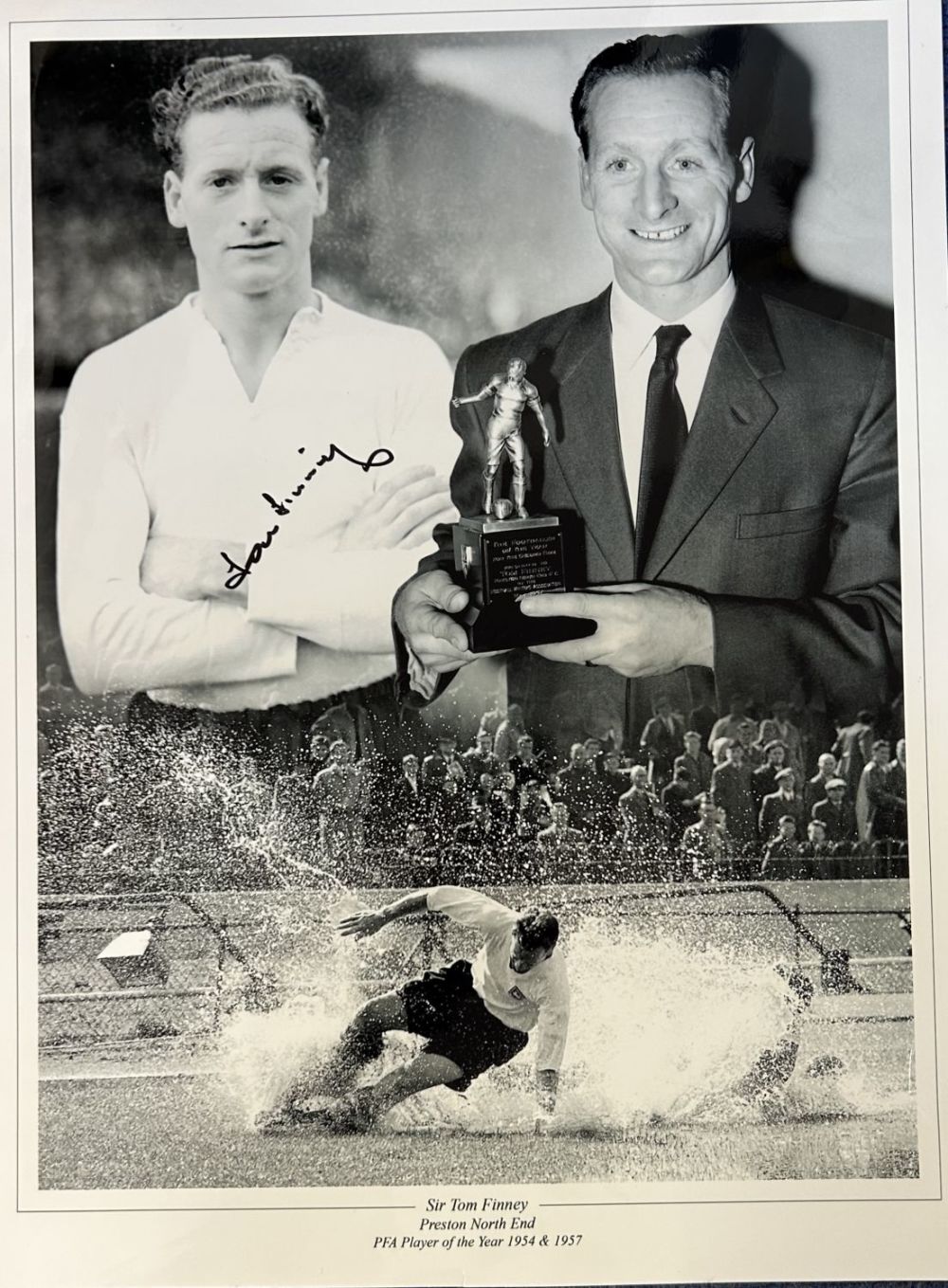 Lot 164: Football Sir Tom Finney signed Preston North End...