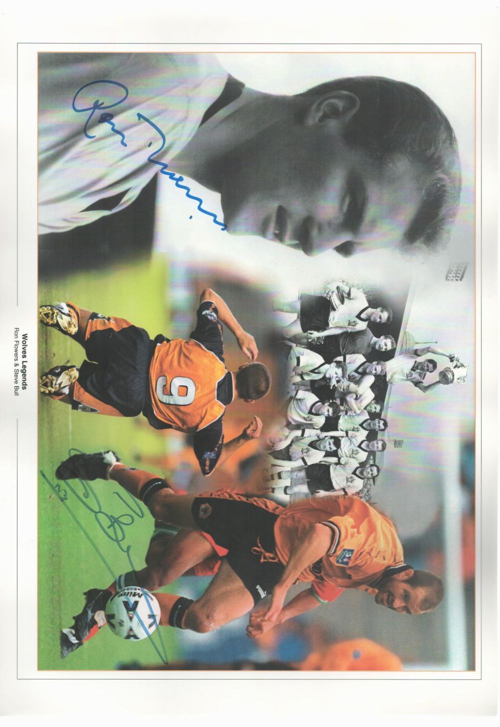 Lot 187: Football Wolves Legend Ron Flowers and Steve Bull...