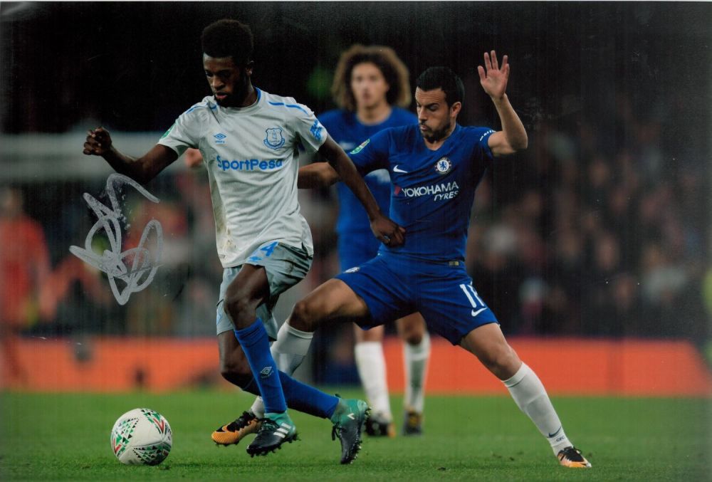 Lot 194: Football Beni Baningime signed Everton 12x8 colour photo....