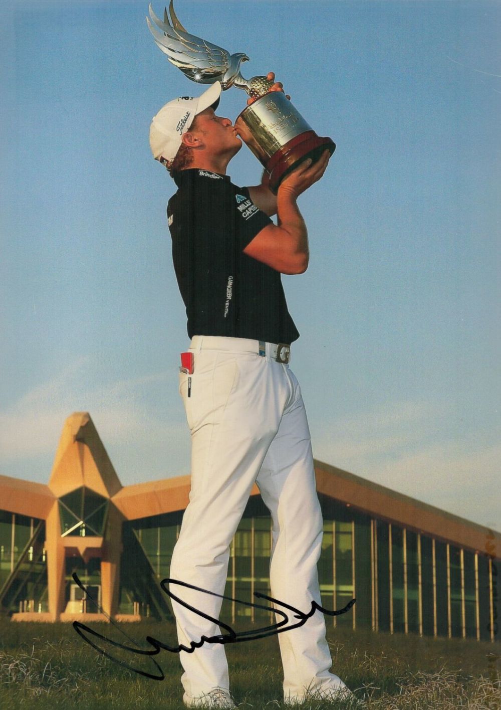 Lot 197: Golf Jamie Donaldson signed 12x8 colour photo. Good...
