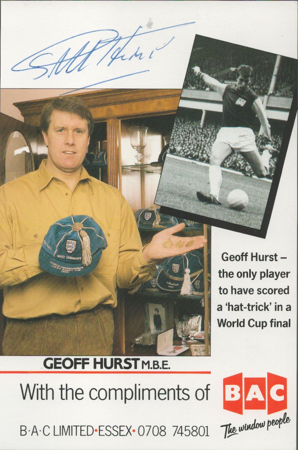 Lot 268: Football Geoff Hurst signed 6x4 promo photo. Good...
