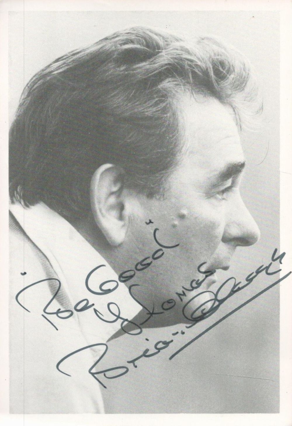 Lot 291: Brian Clough signed 6x4 black and white image...