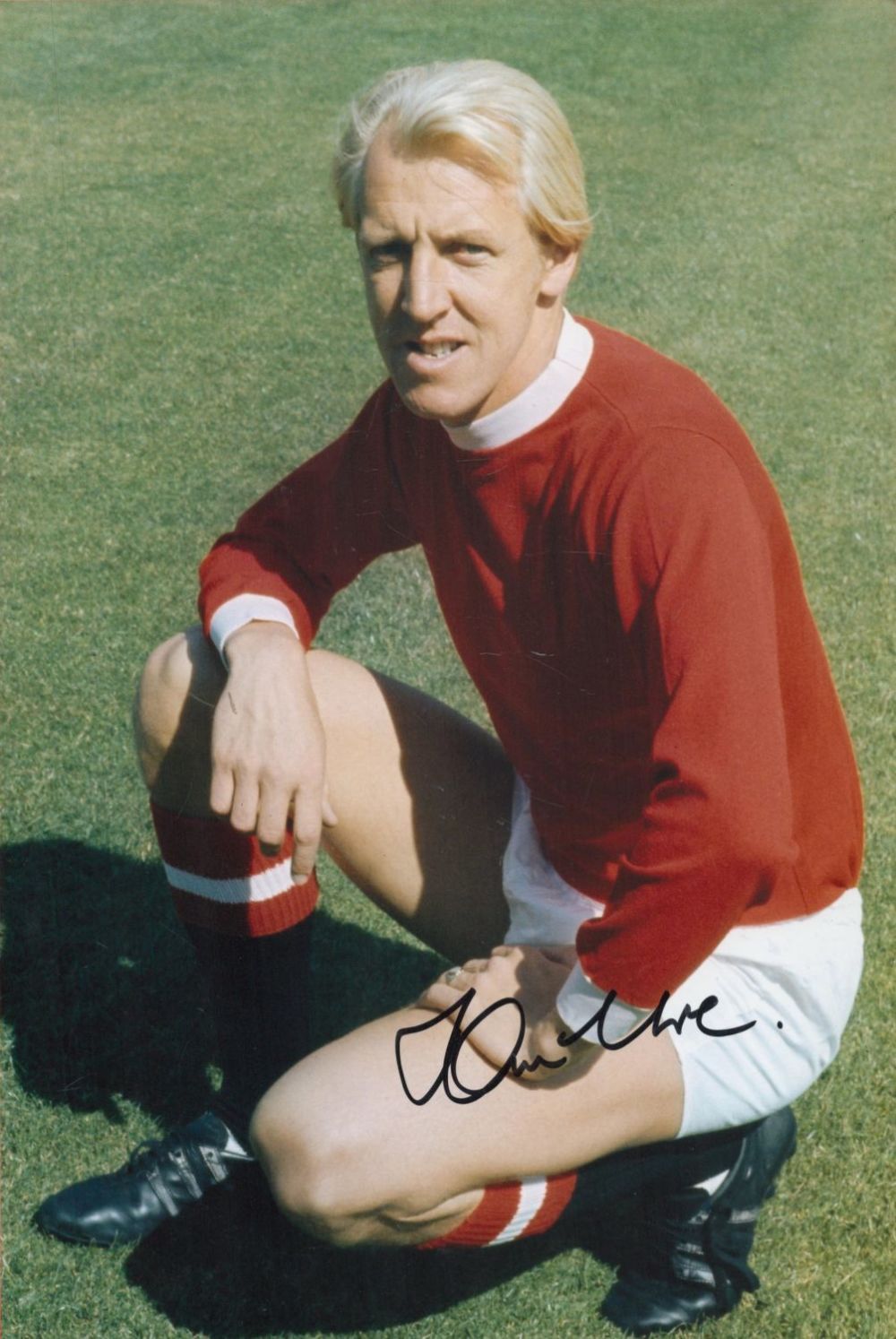 Lot 306: Football Ian Ure signed Manchester United 12x8 colour...
