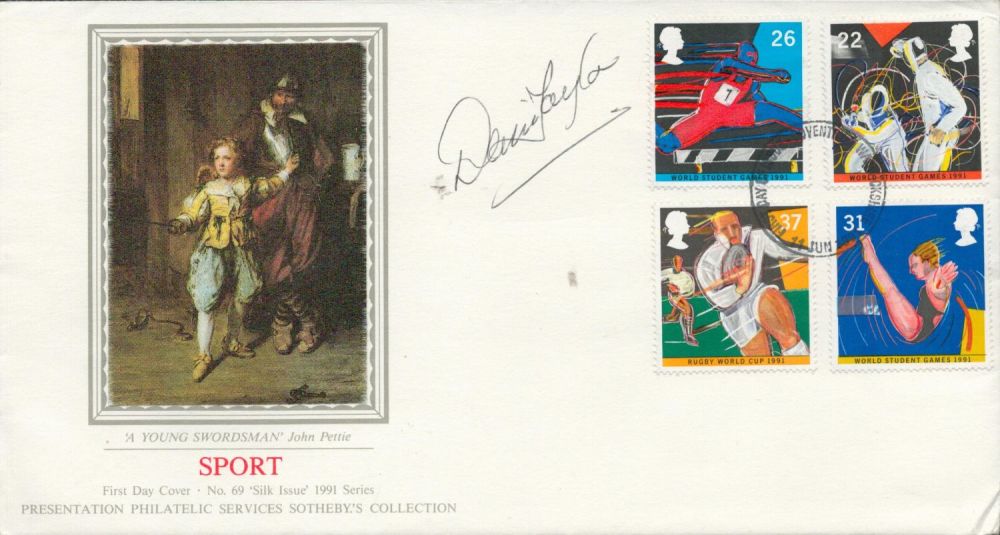 Lot 342: Snooker Dennis Taylor signed PPS silk 1991 Sport...