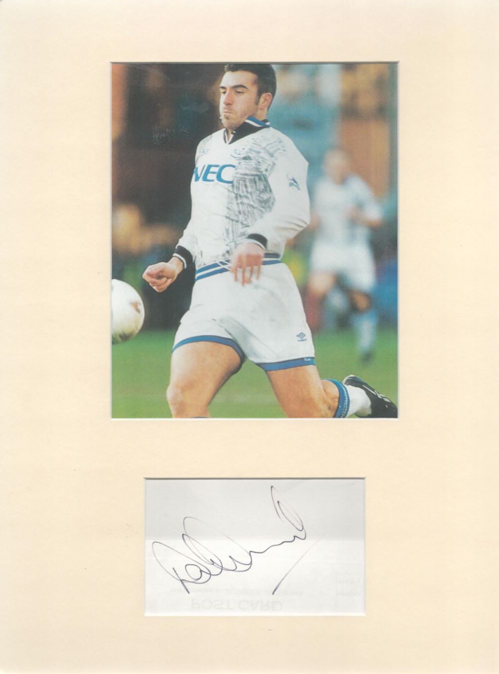 Lot 361: Football David Unsworth 16x12 Everton mounted signature piece...