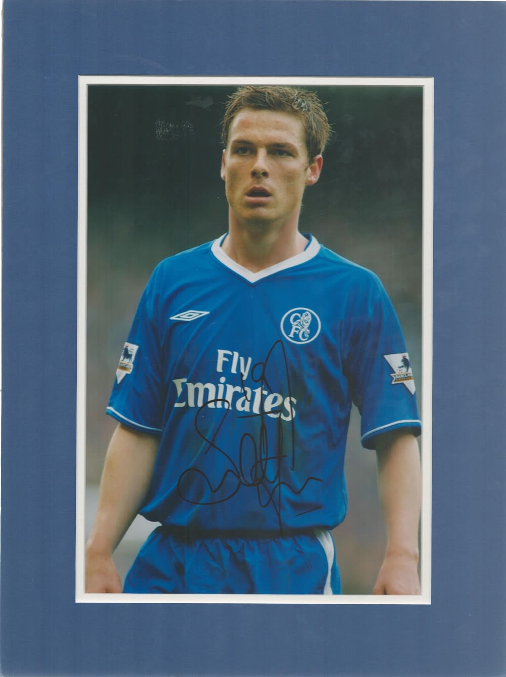Lot 364: Football Scott Parker 16x12 Chelsea mounted colour photo....