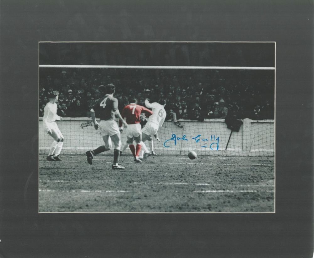 Lot 374: Football John Connelly signed 14x12 Manchester United mounted...