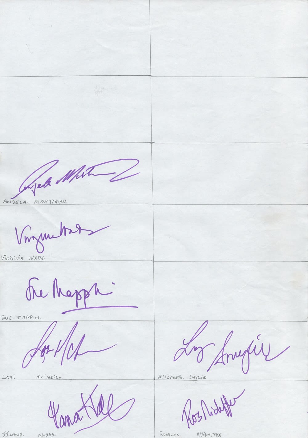 Lot 375: Superb Collection of 7 Female Tennis Stars Autograph...