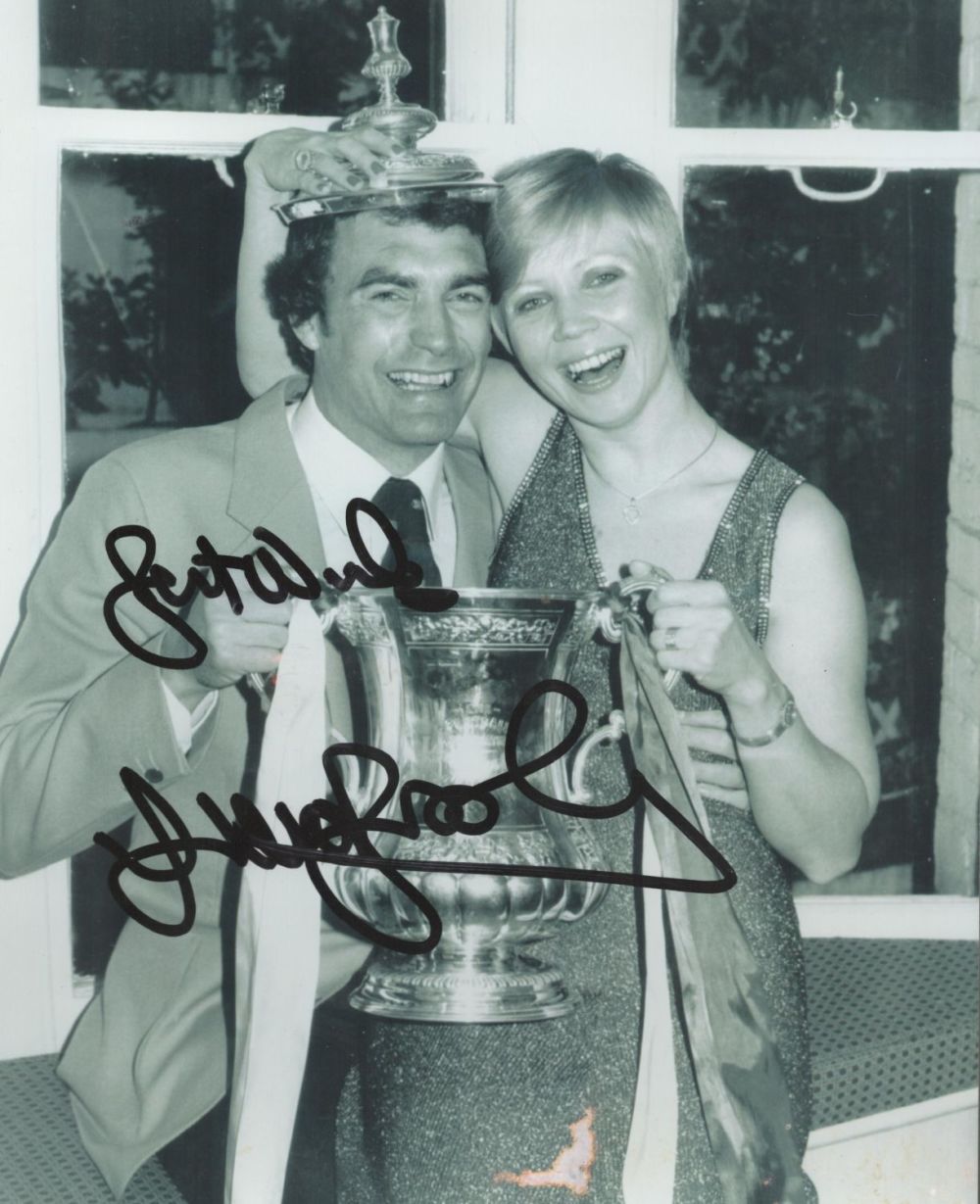 Lot 404: Football Sir Trevor Brooking signed 10x8 black and...