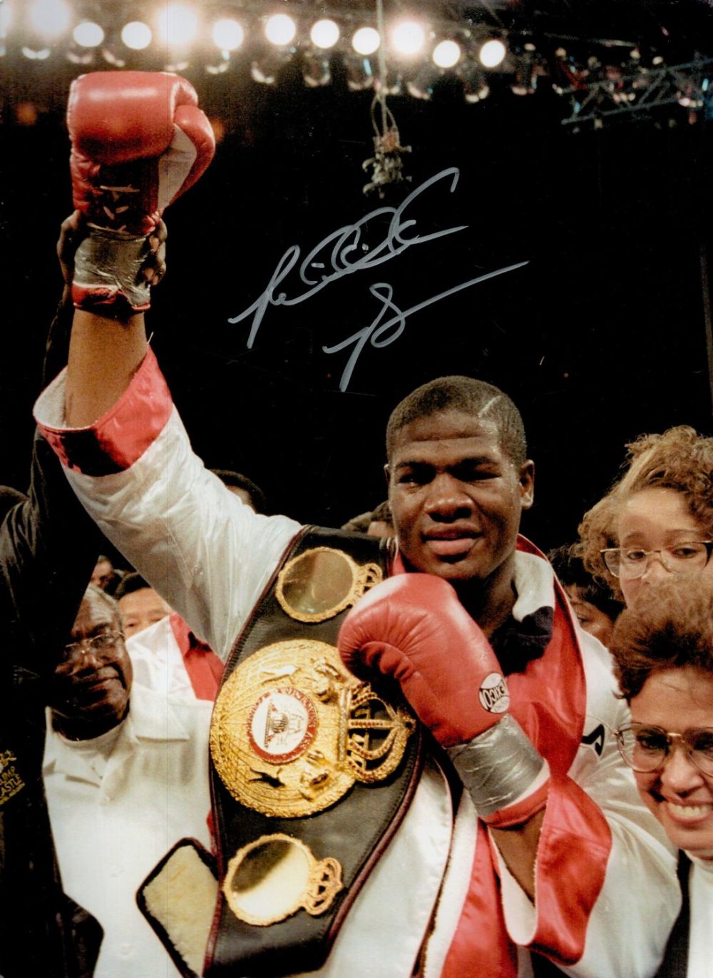 Lot 429: Boxing Former Heavyweight Champion Riddick Bowe Signed 16...