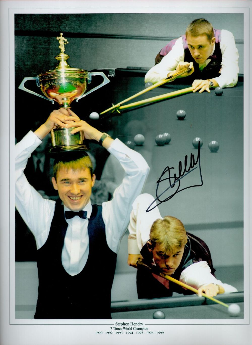 Lot 430: Snooker 7 Times World Snooker Champion Stephen Hendry...