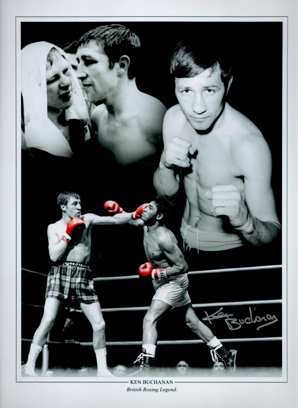 Lot 432: British Boxing Legend Ken Buchanan Signed 16 x...