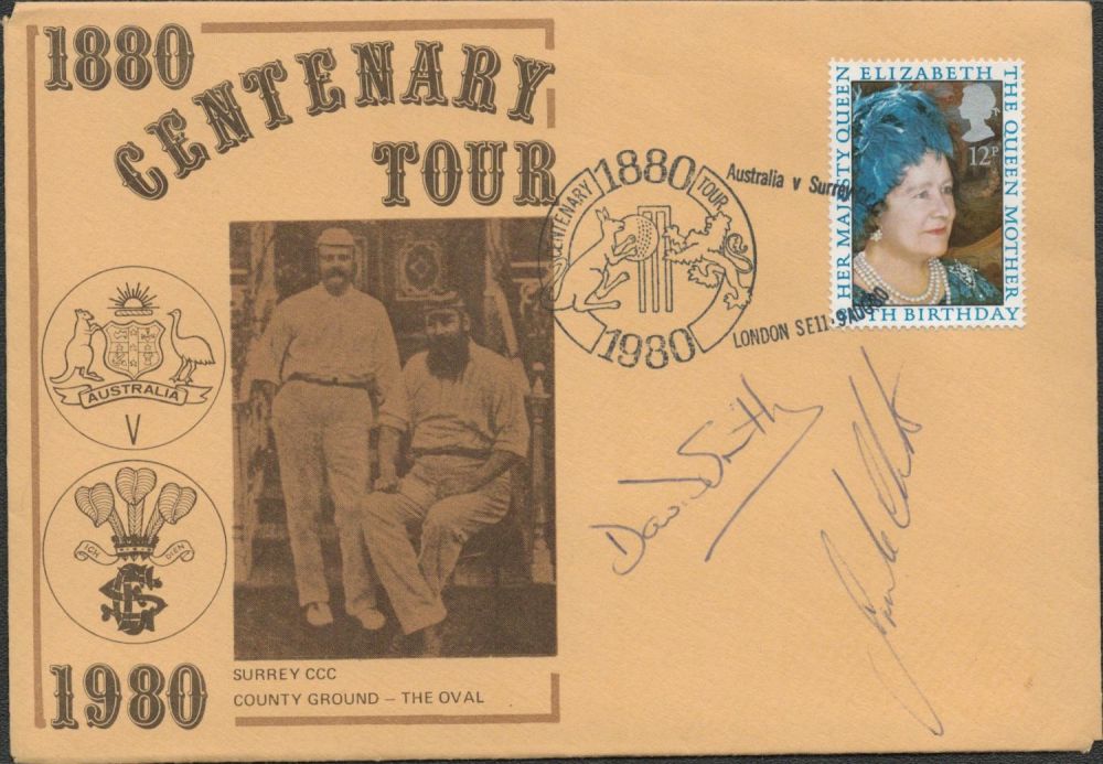 Lot 433: Cricket Surrey v Australia Centenary Tour 18801980 signed...