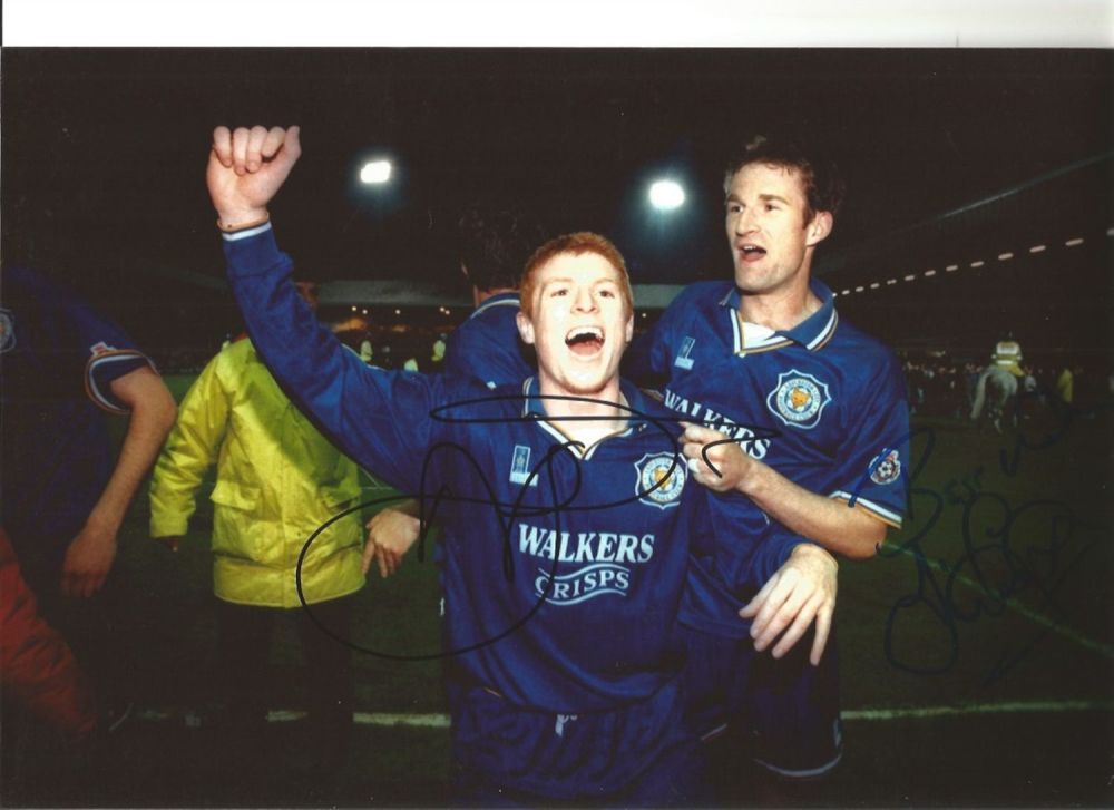 Lot 464: Simon Grayson and Neil Lennon Leicester City Signed...