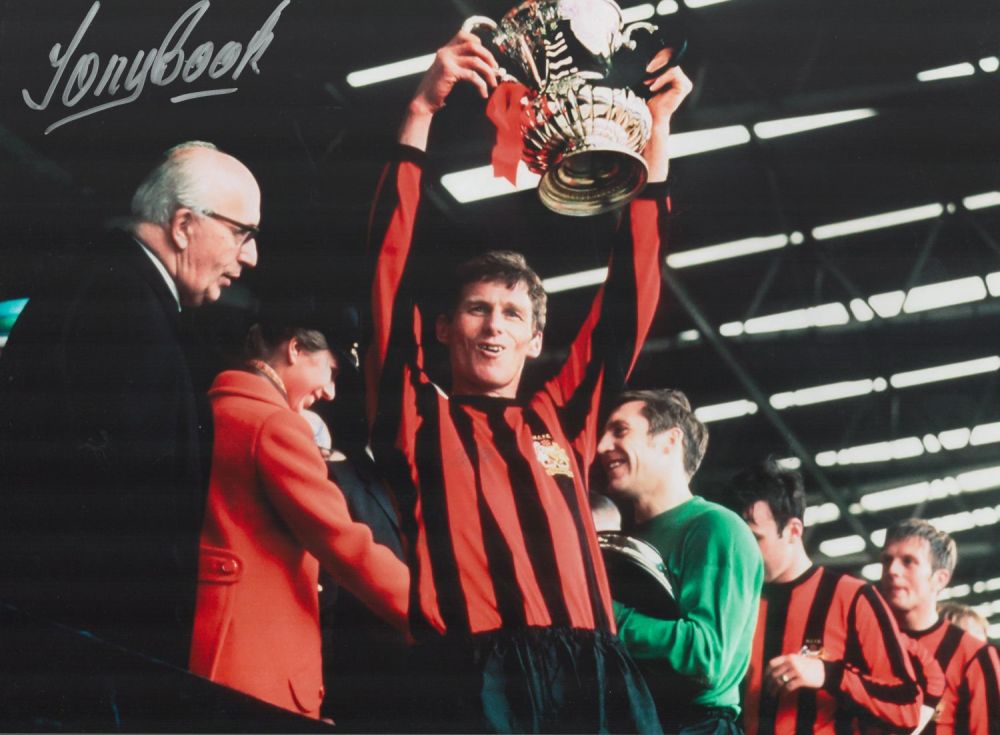 Lot 625: Football Tony Book signed 16x12 colour photo pictured...