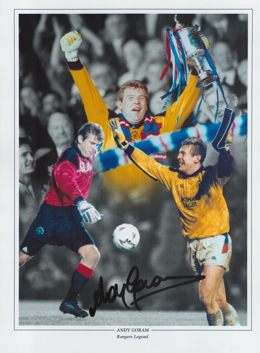 Lot 633: Football Andy Goram signed 16X12 Rangers Legend colour...