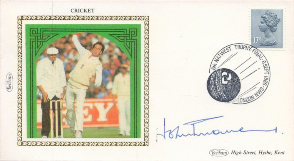 Lot 663: Cricket John Emburey signed Benham FDC PM 6th...