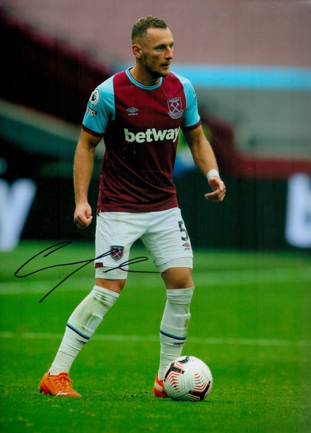Lot 693: Football Vladimir Coufal signed West Ham United 16x12...