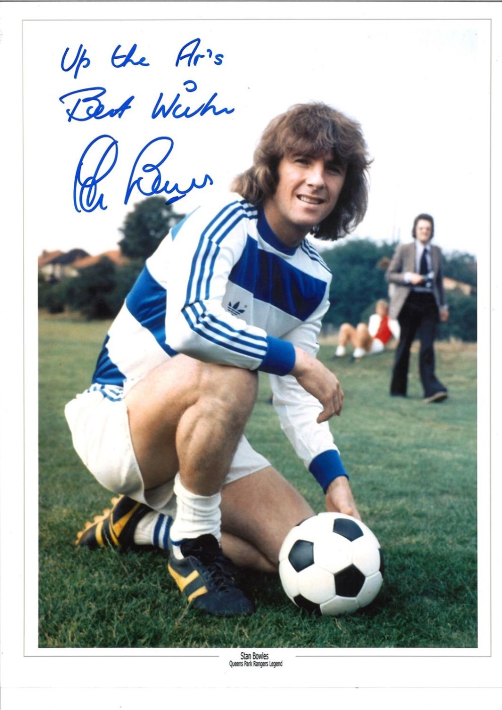 Lot 707: Stan Bowles QPR Signed 16 x 12 inch...