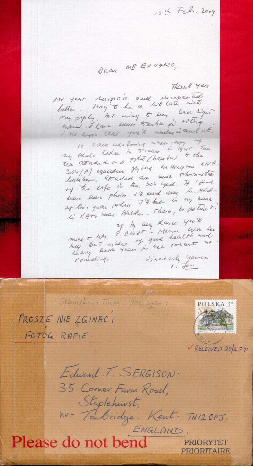 Lot 55: RAF Polish Fighter Ace Stanislaw Jura ALS Dated...
