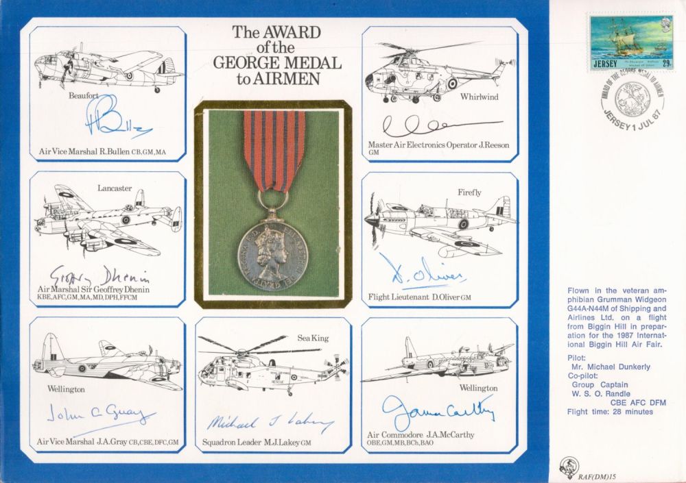 Lot 77: WW2 multisigned DM cover The AWARD of the...