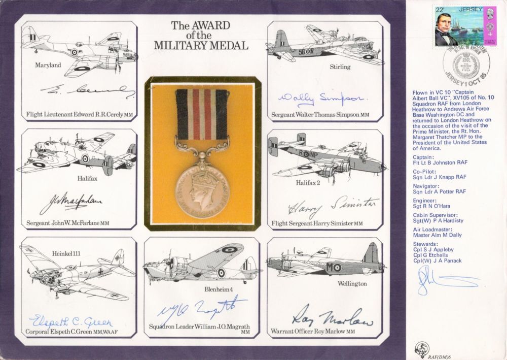 Lot 78: WW2 multisigned DM cover The Award of the...