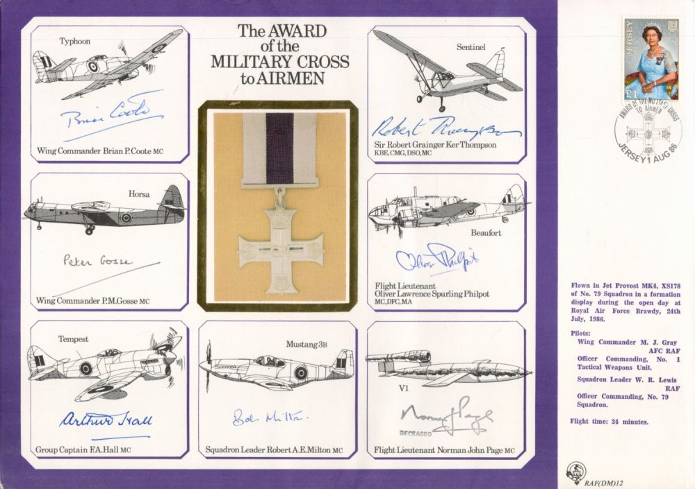 Lot 81: WW2 multisigned DM cover The AWARD of the...