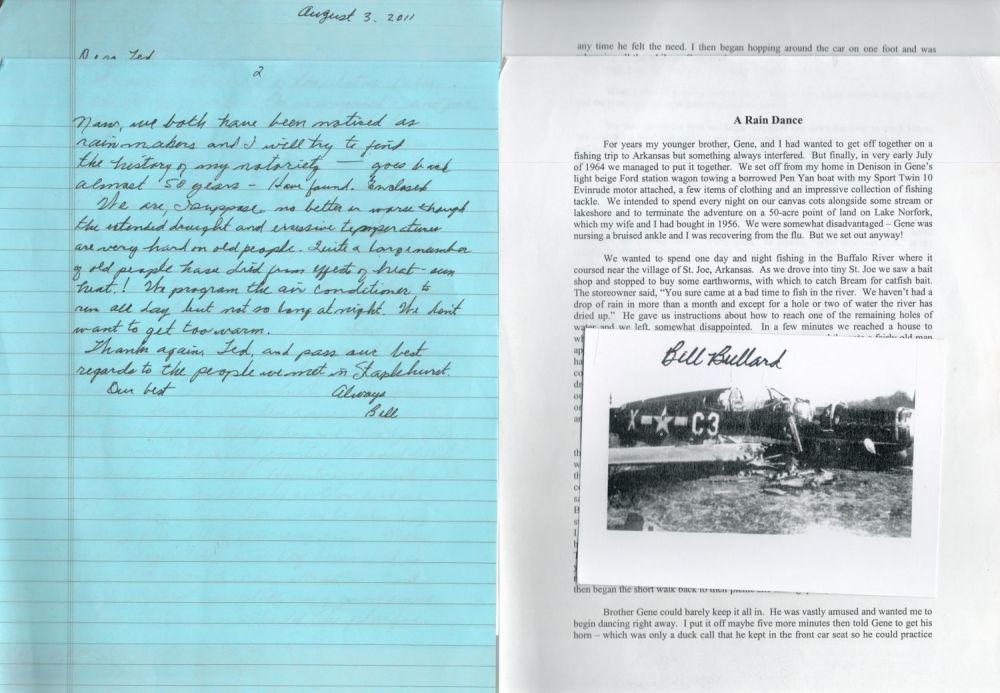 Lot 87: Lt Col Bill Bullard US WW2 ace signed...