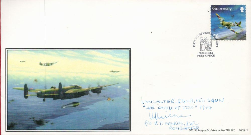 Lot 106: WW2 VT Wilkes of 150 Sqn Signed Tallboy...