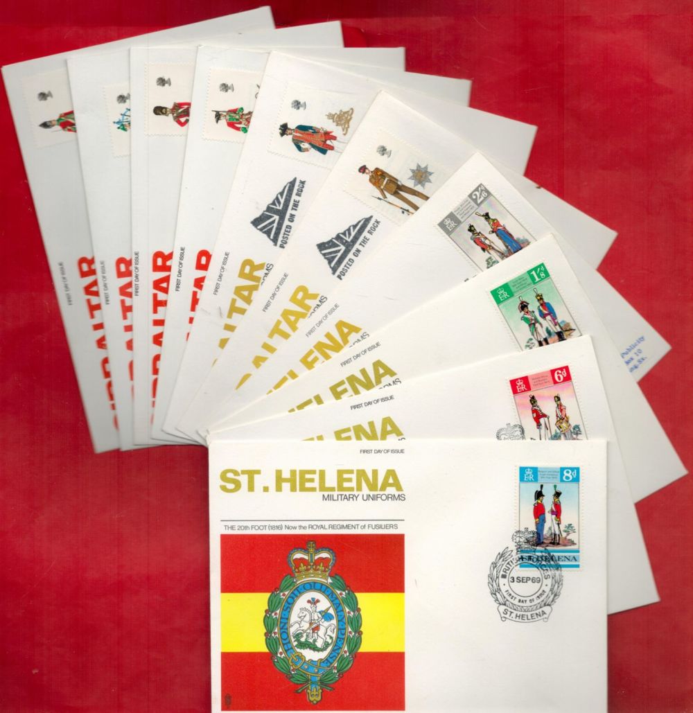 Lot 119: Collection of 10 Military First Day Covers, Unsigned...