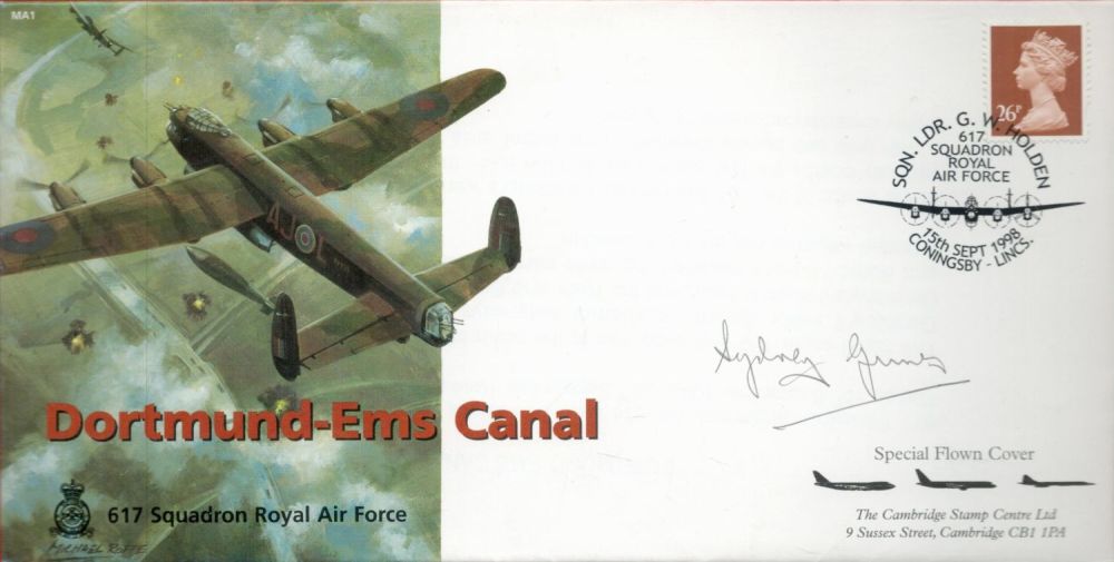Lot 123: WW2 Flt Lt Sydney Grimes Signed Dortmund Ems...