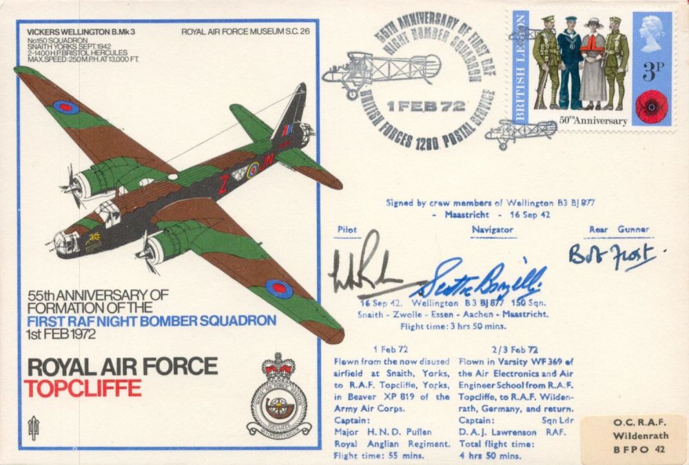 Lot 127: WW2 Sgt Bob Frost and WSO Randle (Crew...