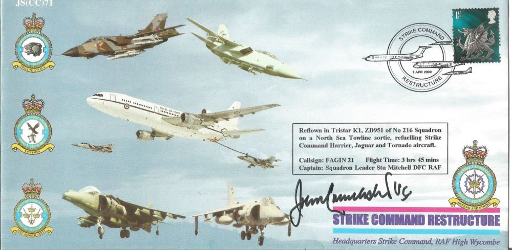 Lot 238: John Cruickshank V.C. signed FDC Strike Command Restructure....