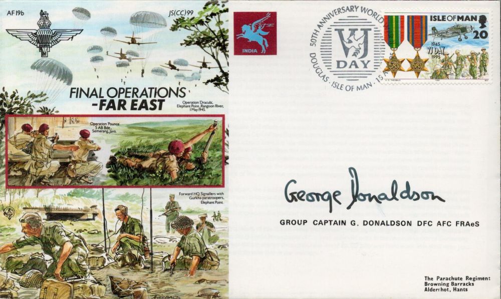 Lot 253: Grp Cptn George Donaldson DFC AFC Signed Final...