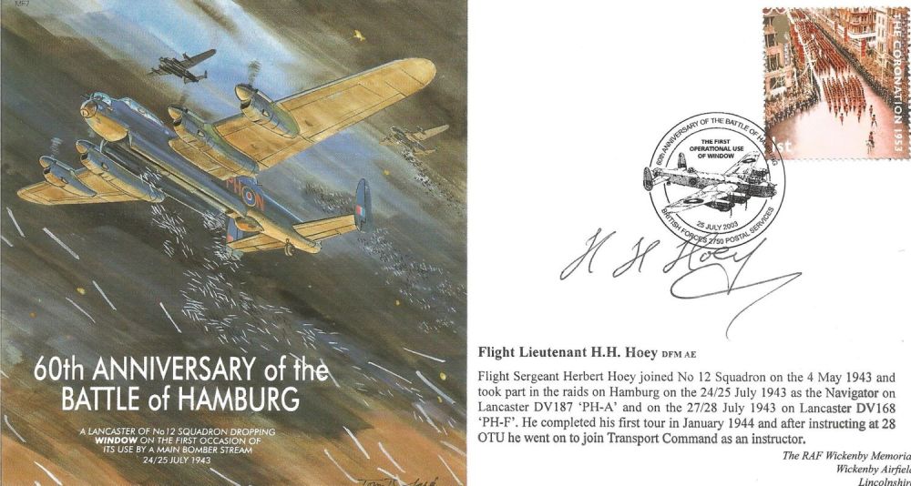 Lot 261: Flt Lt H H Hoey Signed 60th Anniversary...