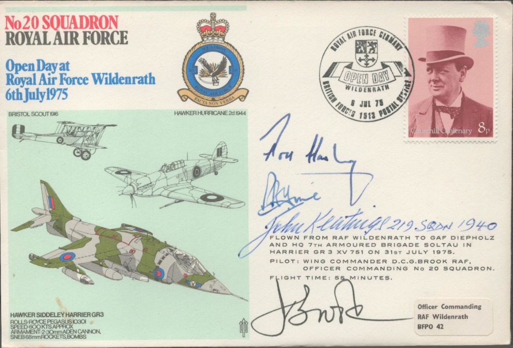 Lot 273: RAF flown cover No. 20 Squadron Royal Air...